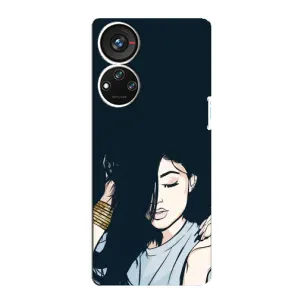 Чохол з принтом «Гарна дівчина» для ZTE Blade V40s