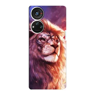 Чехол со Львом для ZTE Blade V40s (VPrint) (Красочный Лев)