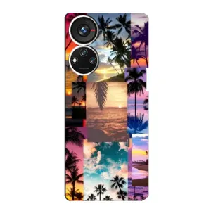 Силиконовый чехол с КАРТИНКАМИ лето для ZTE Blade V40s (AlphaPrint) (Летний отпуск)