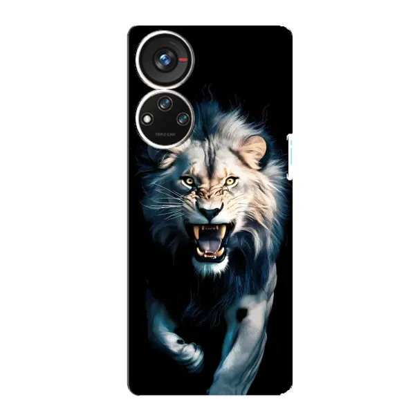 Чохол з принтом «Лев у темряві» для ZTE Blade V40s