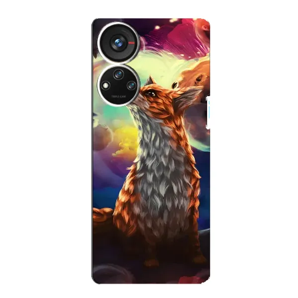Чохол з принтом «Лисичка в космосі» для ZTE Blade V40s