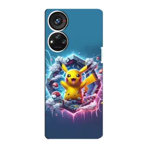 Чохол з Пікачу на ZTE Blade V40s (Лого Пікачу)