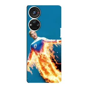 Чехол с принтом «Человек-факел в огне» для ZTE Blade V40s