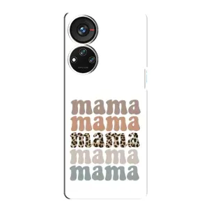 Чехлы для мамы на ZTE Blade V40s (Текстовый коллаж мама)