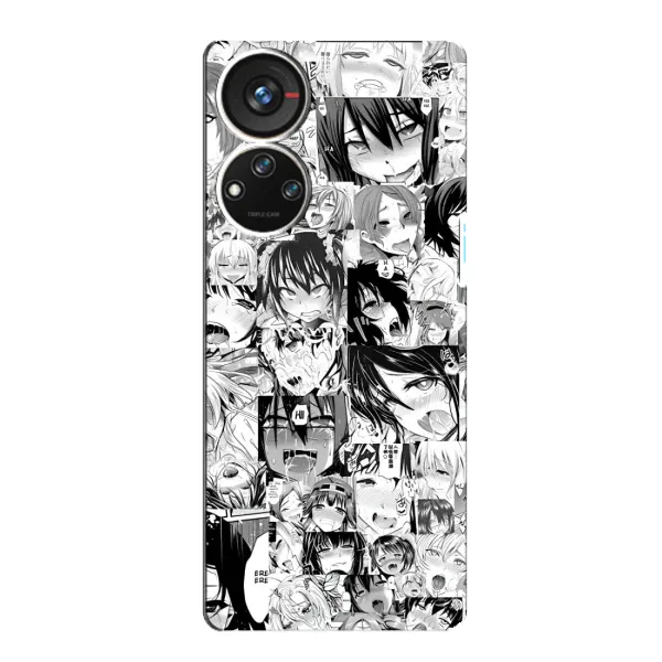 Чохол з принтом «Ahegao manga» для ZTE Blade V40s