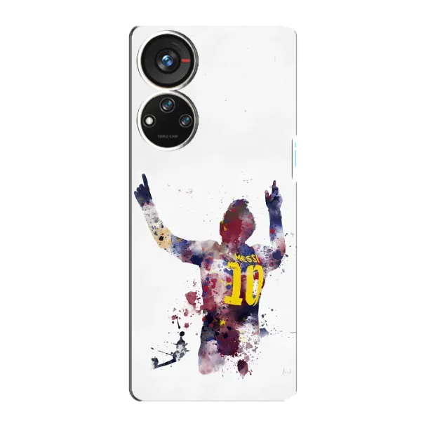 Чехол с принтом «Messi Barca» для ZTE Blade V40s