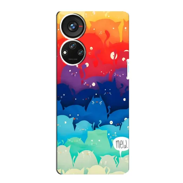 Чехол с принтом «Mew» для ZTE Blade V40s