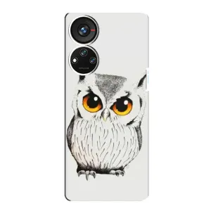 Чехол с птицами на ZTE Blade V40s (VPrint) (Милая Сова)
