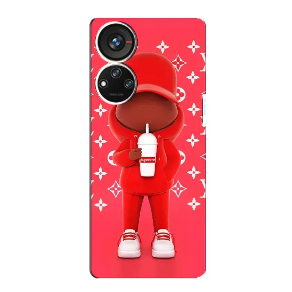 Чехол с принтом «Модный стиль» для ZTE Blade V40s