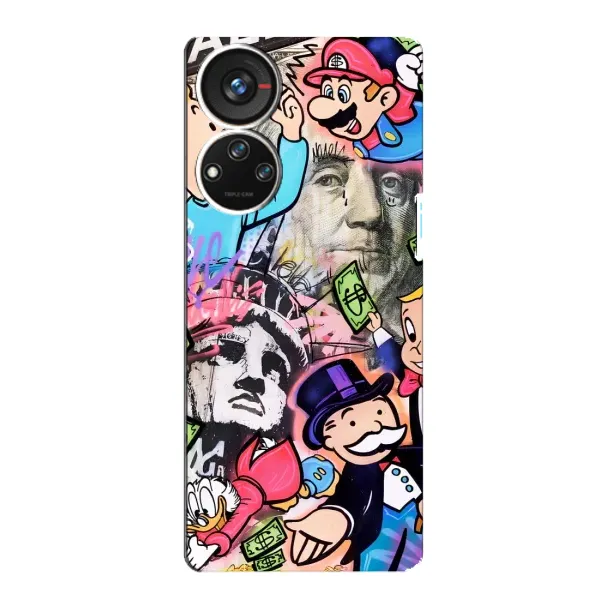 Чехол с принтом «Monopoly man» для ZTE Blade V40s