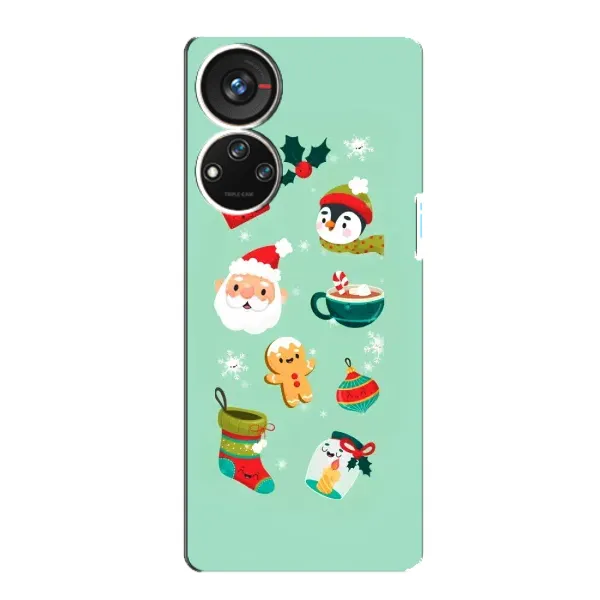 Чехол с принтом «Настроение НГ» для ZTE Blade V40s