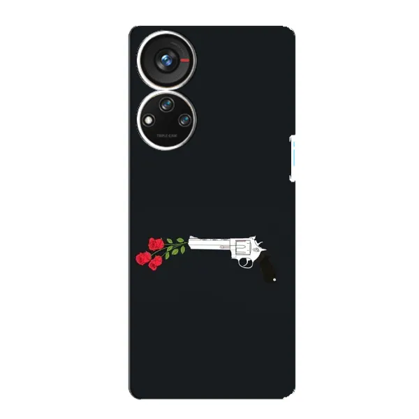 Чехол с принтом «Неожиданные цветы» для ZTE Blade V40s