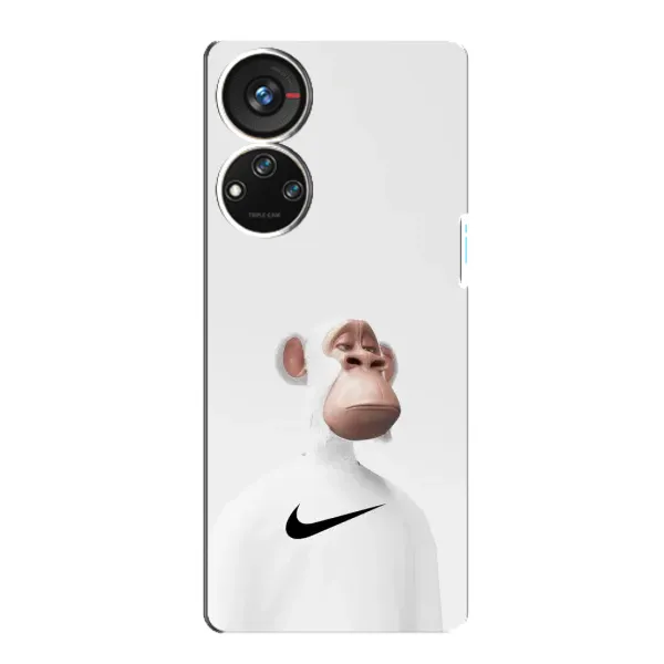 Чехол с принтом «обезьяна NFT Nike» для ZTE Blade V40s