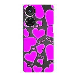 Чехлы для любимой на ЗТЕ В40с (VPrint) (Pink hearts)