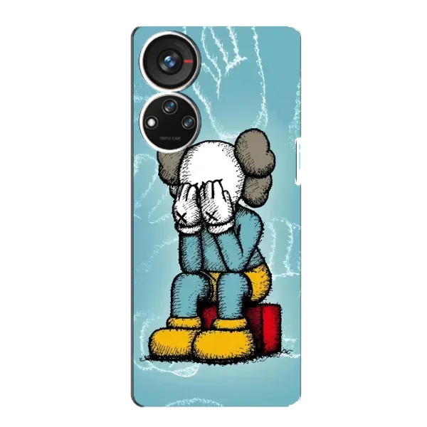 Чохол з принтом «Плач Bearbrick» для ZTE Blade V40s