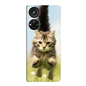 Чехлы с Котиками для ZTE Blade V40s (VPrint) (Прыжок кота)