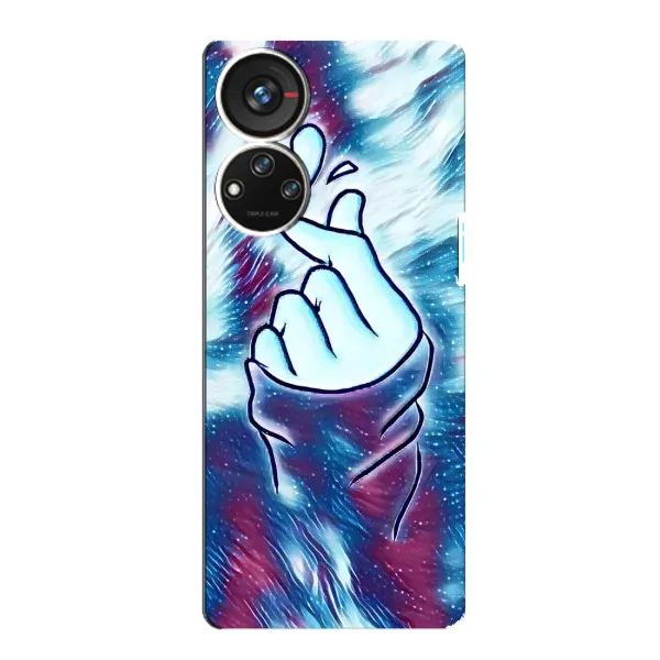 Чехол с принтом «Радужное сердце» для ZTE Blade V40s
