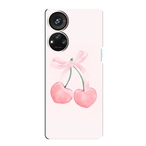 Чехол с принтом «Розовые вишни» для ZTE Blade V40s