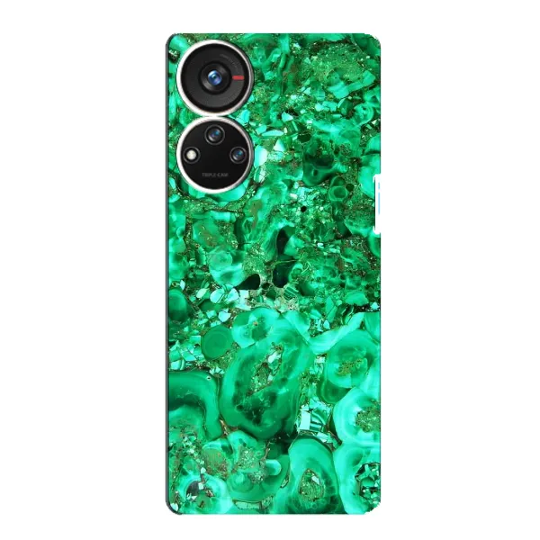 Чехол с принтом «Салатный Мрамор» для ZTE Blade V40s