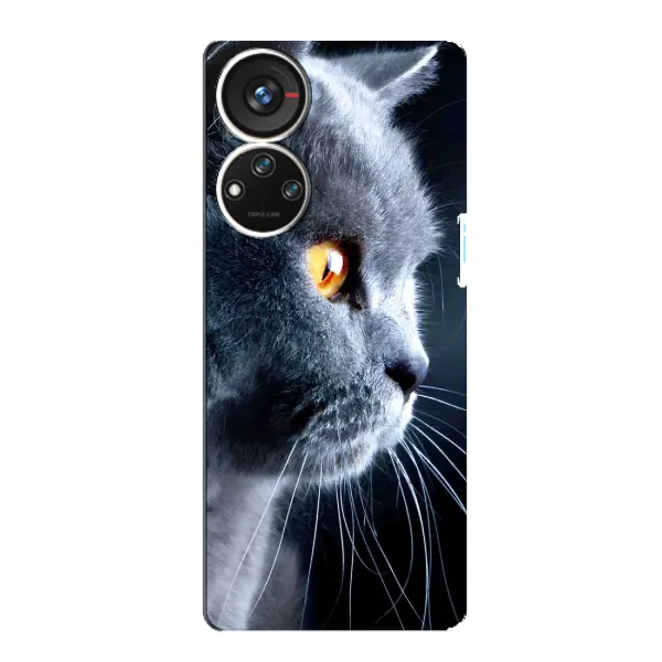 Чехол с принтом «Серый Кот» для ZTE Blade V40s