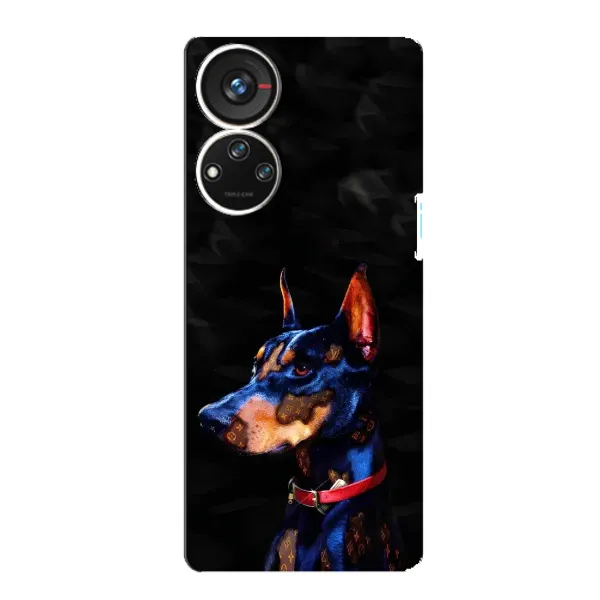 Чехол с принтом «Собака» для ZTE Blade V40s