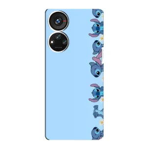 Чехол с принтом Стич на ZTE Blade V40s (Стич фон)