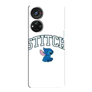 Чехол с принтом Стич на ZTE Blade V40s (Стич лого)