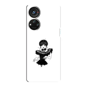 Чехлы Венсдей на ZTE Blade V40s Уэнсдей (AlphaPrint) (танец Уэнздей)