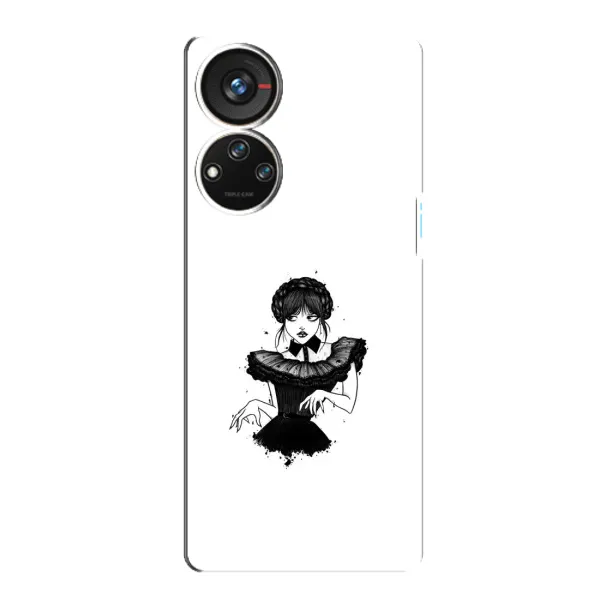 Чехол с принтом «танец Уэнздей» для ZTE Blade V40s