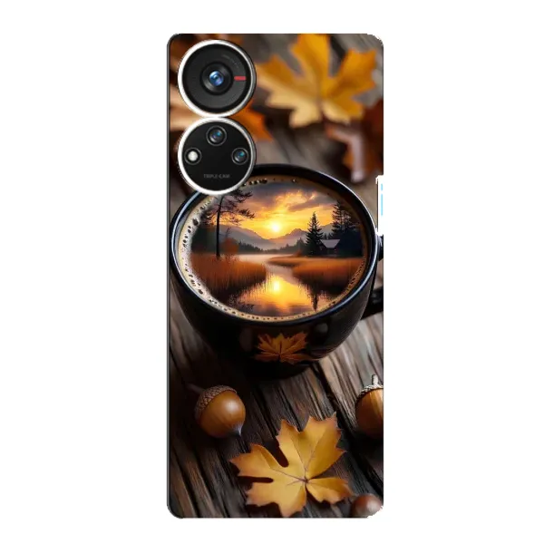 Чехол с принтом «Темный кофе» для ZTE Blade V40s Чехол с принтом «Темный кофе» для ZTE Blade V40s
