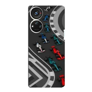 Чехол с принтом «Трасса Ф1» для ZTE Blade V40s