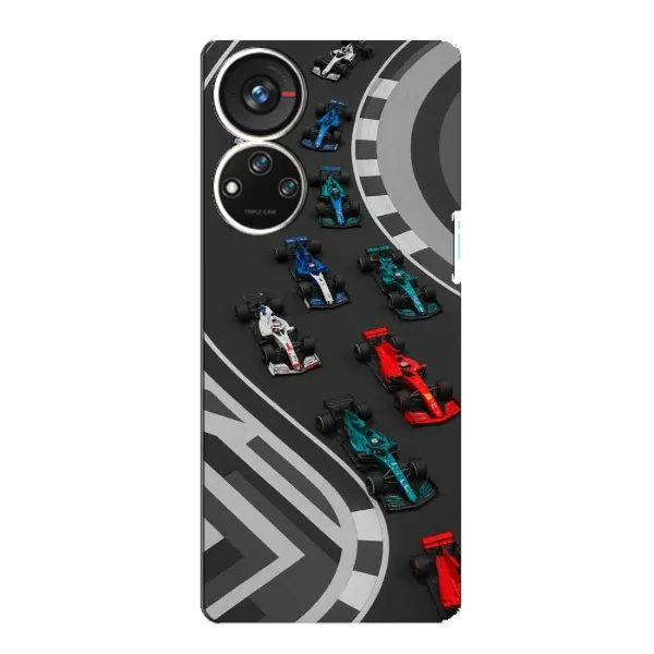 Чехол с принтом «Трасса Ф1» для ZTE Blade V40s