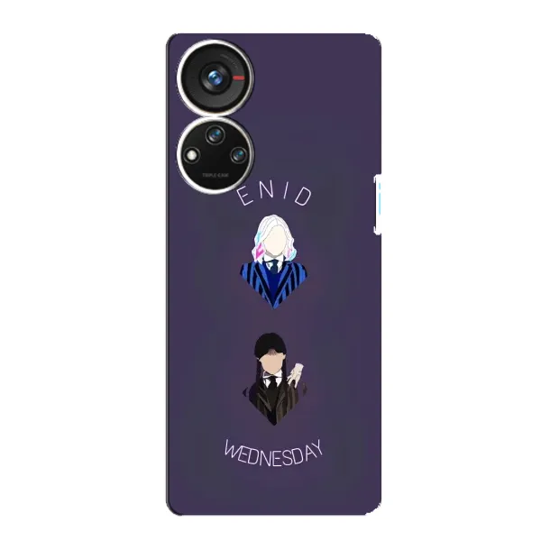 Чехол с принтом «Уэнздей и подруга» для ZTE Blade V40s