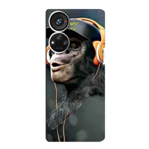 Чохол з Мавпами ZTE Blade V40s - (AlphaPrint) (В навушниках)