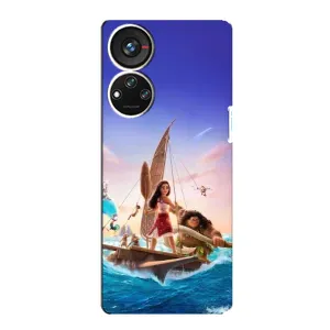 Чехол с мультфильмом Моана ZTE Blade V40s (Команда Ваяна Мауи)