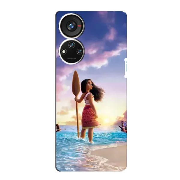 Чехол с принтом «Моана с веслом» для ZTE Blade V40s