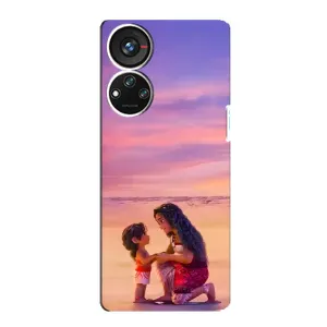 Чехол с мультфильмом Моана ZTE Blade V40s (Маленькая Ваяна)