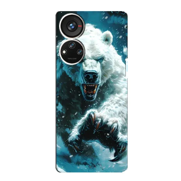 Чохол з принтом «Полярний ведмідь» для ZTE Blade V40s