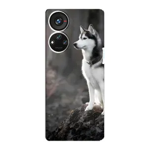 Чохол з Хаскі ZTE Blade V40s - (AlphaPrint) (Вірний собака)