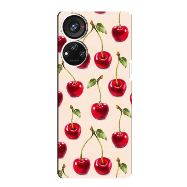 Чехол с принтом «Вишня» для ZTE Blade V40s