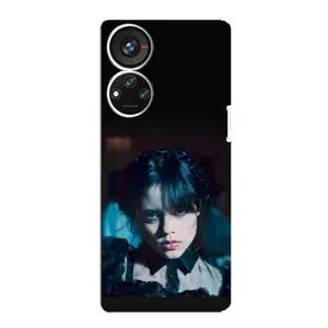 Чехлы Венсдей на ZTE Blade V40s Уэнсдей (AlphaPrint) (взгляд Уэнздей)