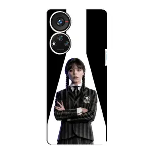 Чехлы Венсдей на ZTE Blade V40s Уэнсдей (AlphaPrint) (W-Wednesday)