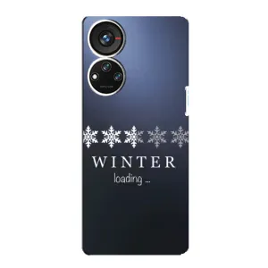 Зимні Чохли для ZTE Blade V40s - прозорий фон (Winter loading)