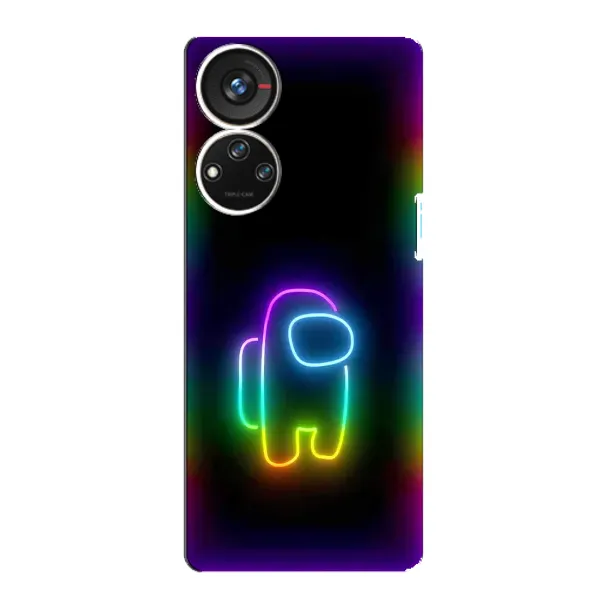 Чехол с принтом «Яркий скин» для ZTE Blade V40s