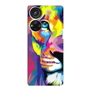 Чехол со Львом для ZTE Blade V40s (VPrint) (Яркий Лев)