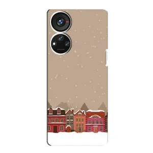 Новорічні, Святкові Чохли для ZTE Blade V40s - 2024 год (Зимове місто)