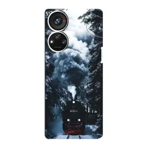 Новорічні, Святкові Чохли для ZTE Blade V40s - 2024 год (Зимовий потяг)