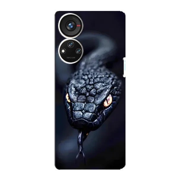 Чохол з принтом «Чорна змія» для ZTE Blade V40s