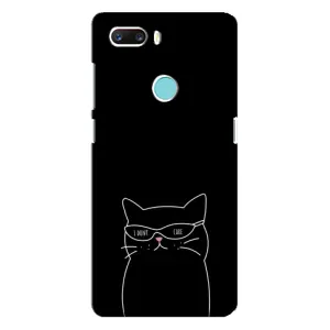Чохол з принтом «Байдужий кіт» для ZTE Z18 Mini
