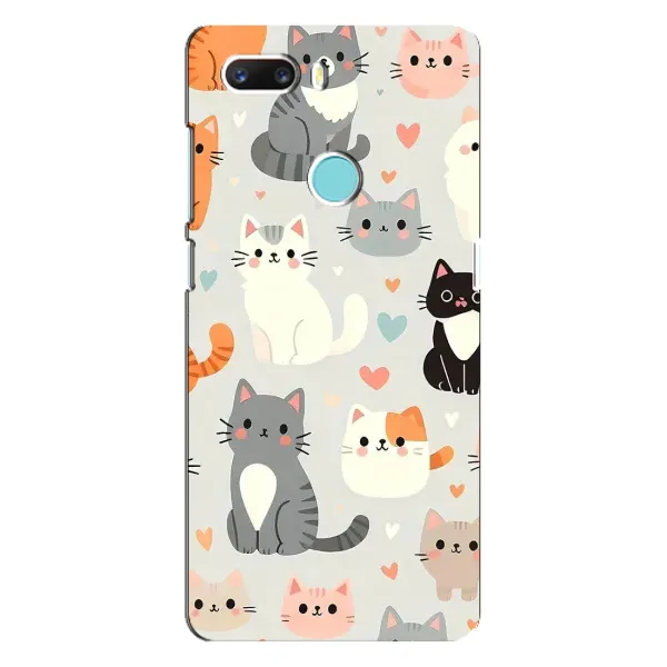 Чохол з принтом «Колаж котів» для ZTE Z18 Mini